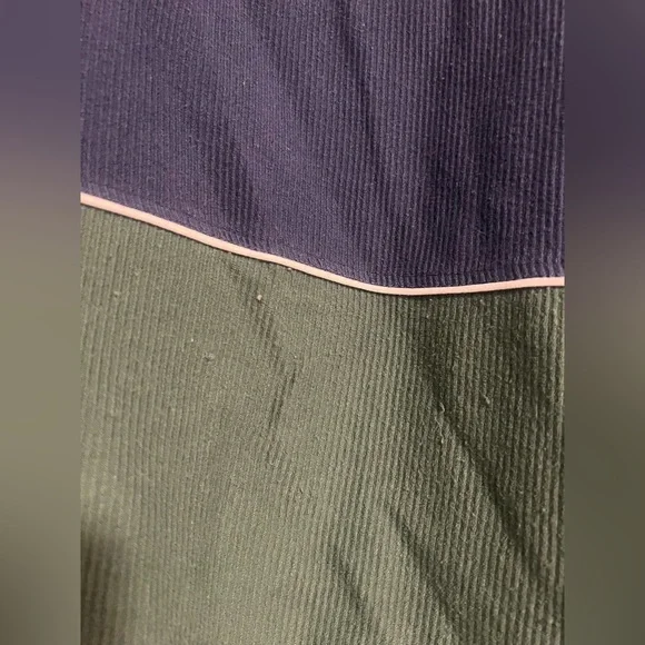 Thread & Supply Forest Green Pullover Quarter Zip Vintage 90’s Look Sweater Blue - Picture 2 of 7